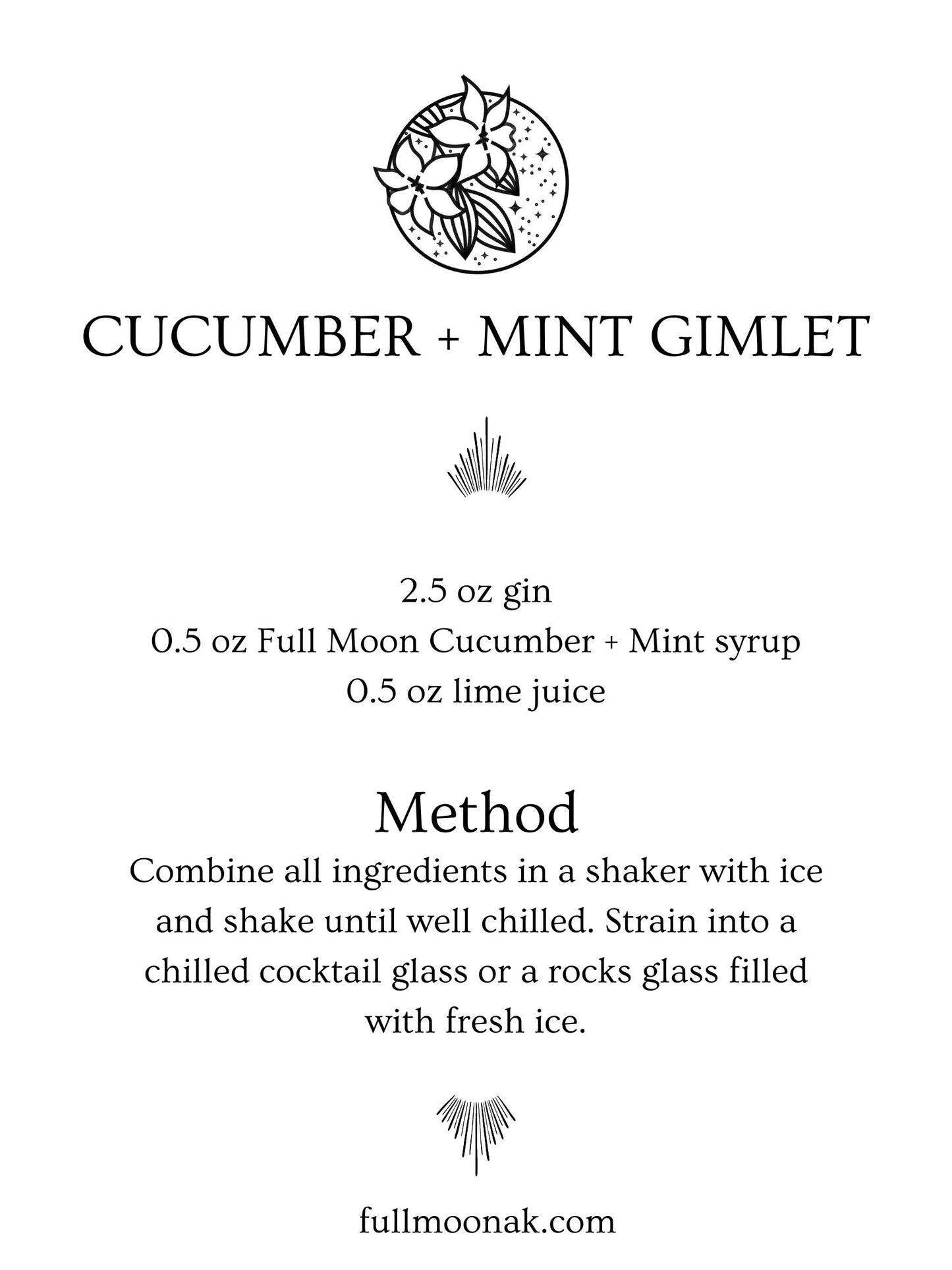 Cucumber + Mint Simple Syrup