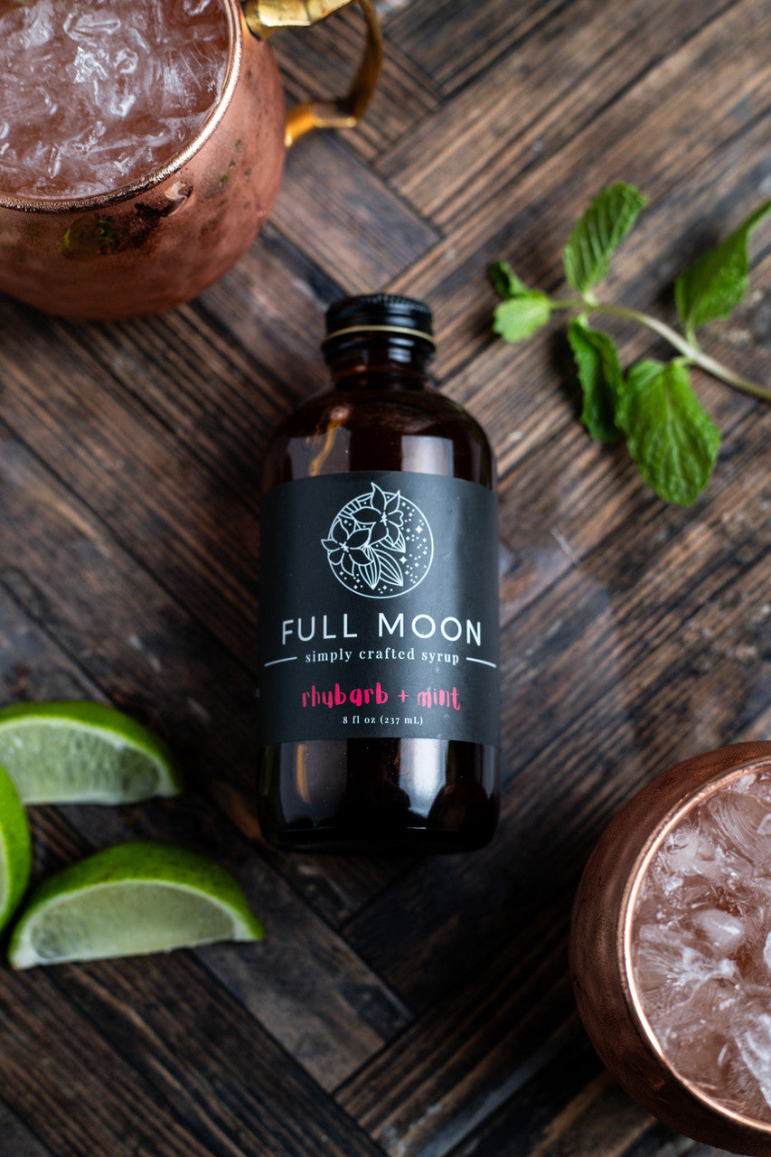 Rhubarb Mint Simple Syrup