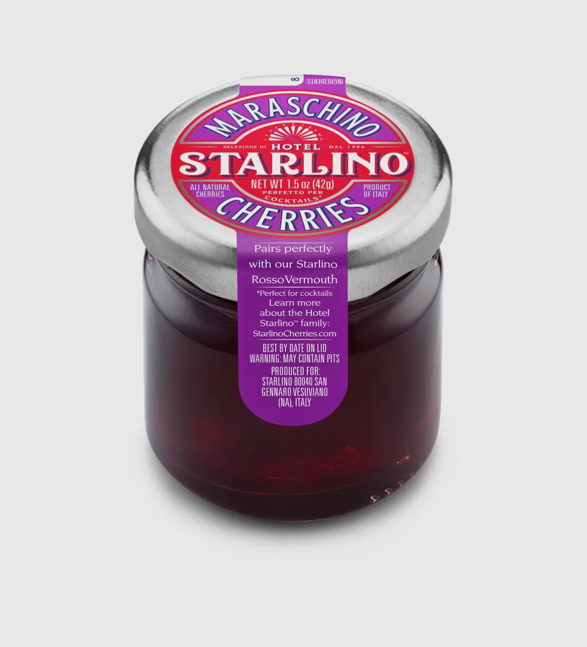 Starlino Maraschino Cherries Mini Jar