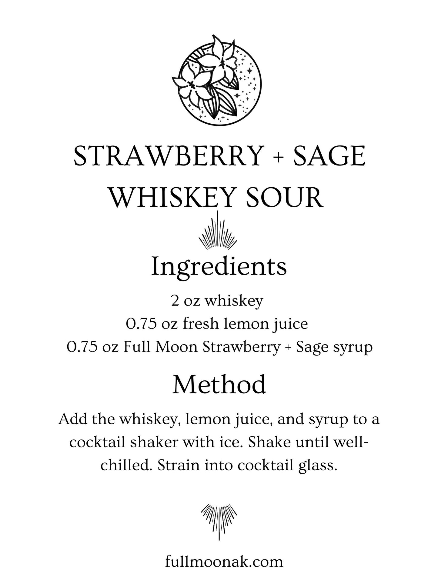 Strawberry + Sage Simple Syrup